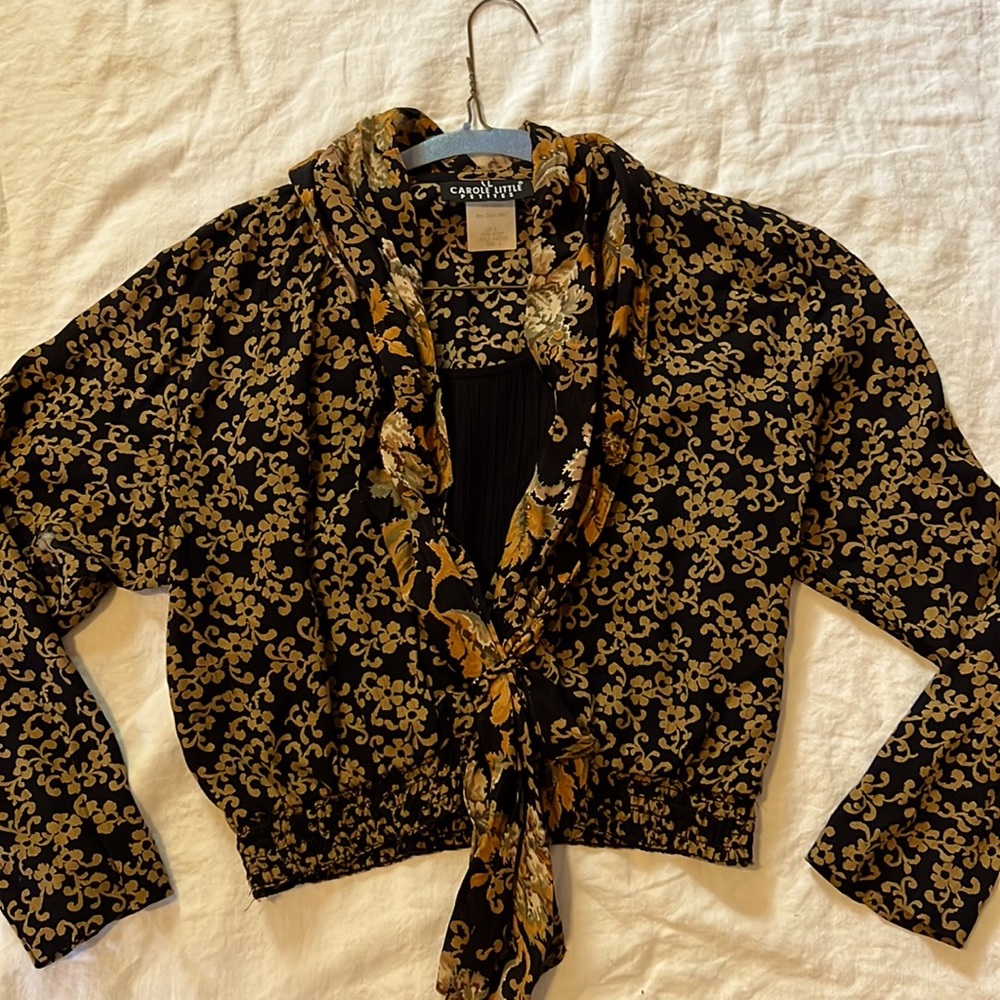 Vintage Carole Little blouse